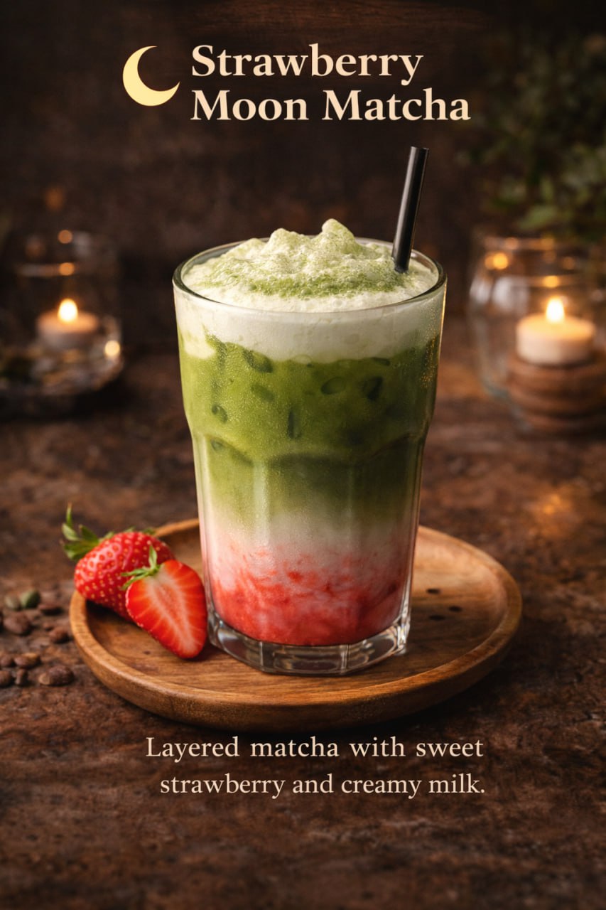 Strawberry Moon Matcha